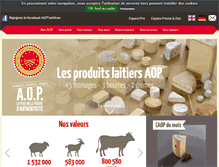 Tablet Screenshot of fromages-aop.com